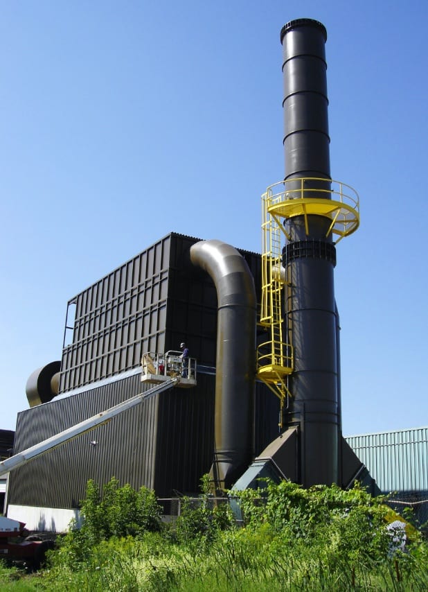 Foundry baghouse dust collector