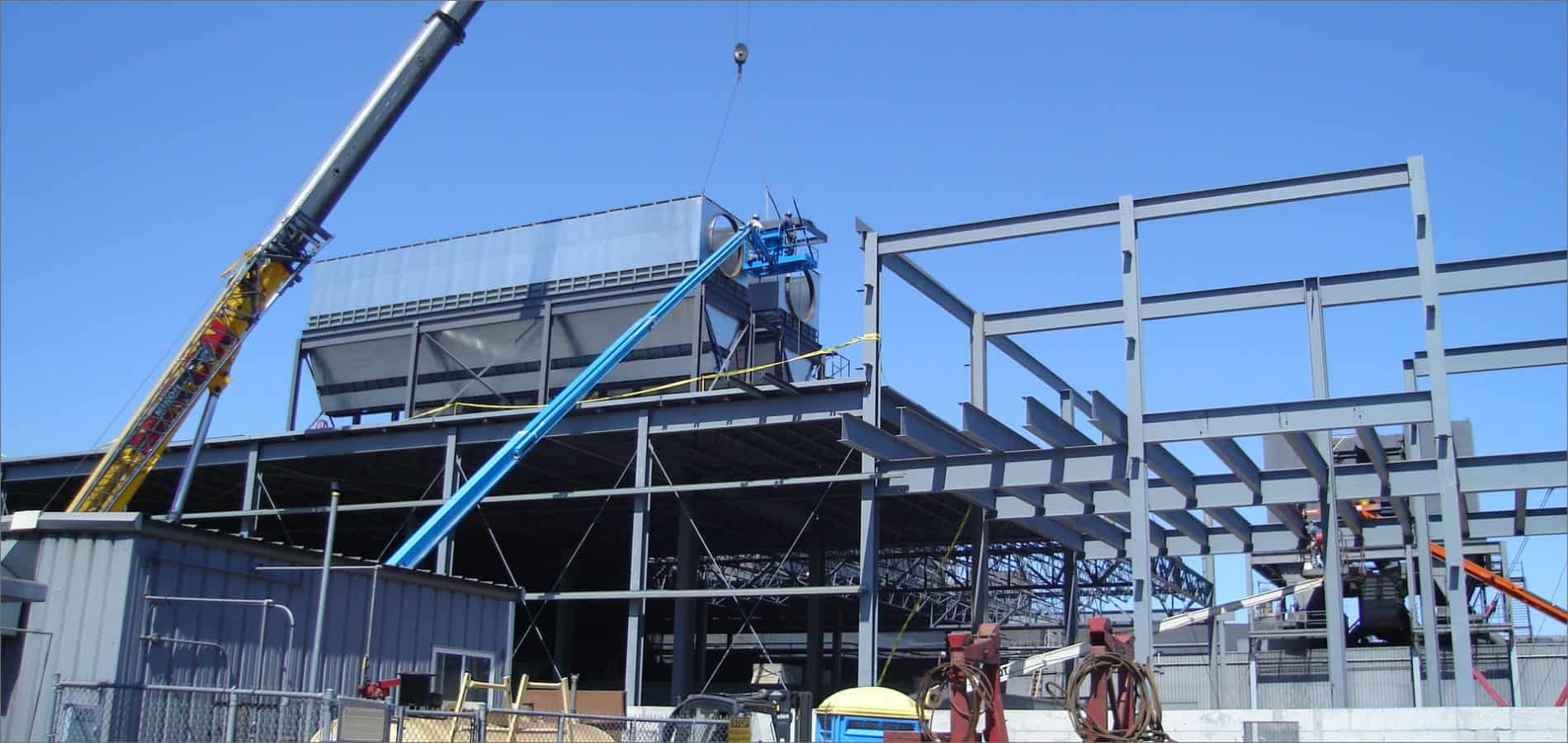 Crew installation of foundry ventilation