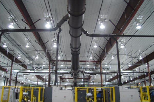 Industrial ventilation ductwork